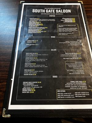 Menu photo 1 South Gate Saloon Belleville, IL