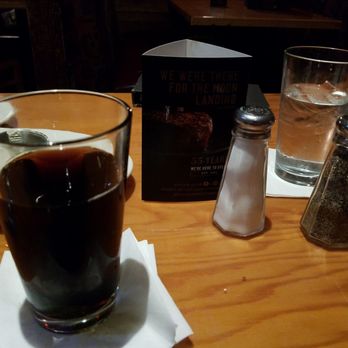 Black Angus Steakhouse - Just a drink and the mid table card. - Steakhouses Near Me - Lancaster, California