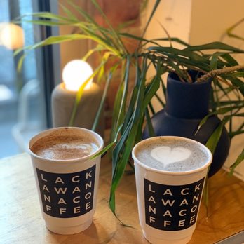 LACKAWANNA COFFEE - Vanilla bean cinnamon latte and black sesame latte - Coffee & Tea Near Me - Jersey City, New Jersey