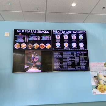 Milk Tea Lab - Menu of the day - Bubble Tea Near Me - San Jose, California