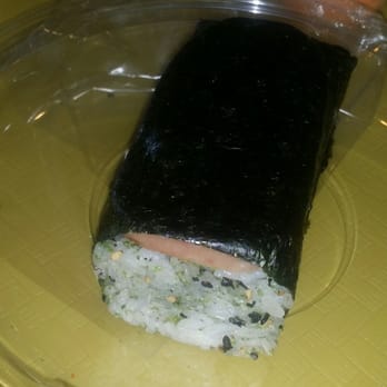 Poke Dot - Musubi has furakaki flakes mixed in the rice. - Seafood Near Me - Irvine, California