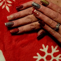 Love my holiday nails Love my holiday nails