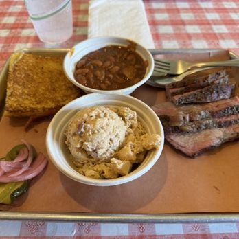 Salinas City BBQ - Tri-tip meal, 2 sides: potato salad, beans, corn bread. - Barbeque Near Me - Salinas, California
