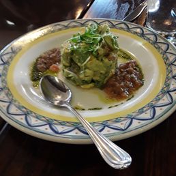 Guacamole with red salsa Guacamole with red salsa