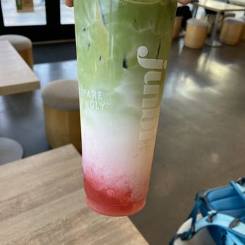 Junbi - Strawberry matcha latte - Coffee & Tea Near Me - Portland, Oregon Junbi - Strawberry matcha latte - Coffee & Tea Near Me - Portland, Oregon