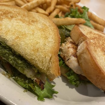 Cypress Breakfast House - Pesto chicken sandwich fries as side - Breakfast & Brunch Near Me - Cypress, Texas Cypress Breakfast House - Pesto chicken sandwich fries as side - Breakfast & Brunch Near Me - Cypress, Texas