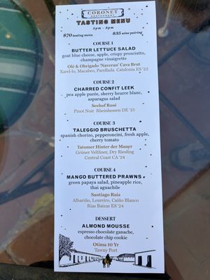 Menu photo 2 Coronet Restaurant Tucson, AZ