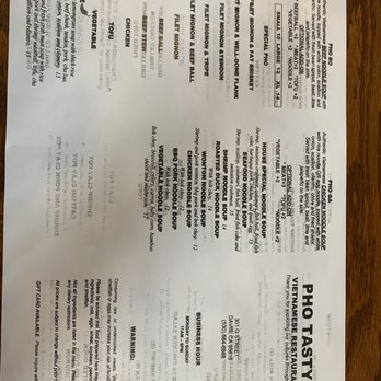 Pho Tasty - Menu - Vietnamese Near Me - Davis, California