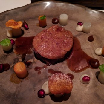 Quince - Course 12: Millbrook Venison. 5 stars. Fantastic meat! Sat dinner 2017-12-09 - French Near Me - San Francisco, California Quince - Course 12: Millbrook Venison. 5 stars. Fantastic meat! Sat dinner 2017-12-09 - French Near Me - San Francisco, California