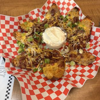 Richie's Real American Diner - Loaded Potato Skins (8 Piece) - Barbeque Near Me - Rancho Cucamonga, California Richie's Real American Diner - Loaded Potato Skins (8 Piece) - Barbeque Near Me - Rancho Cucamonga, California