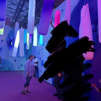 Bubble World - This was the first room you walk into most of the light did not work and look at the back ones deflated and practically falling - Museums Near Me - Montebello, California