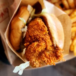 Mild chicken breast sandwich