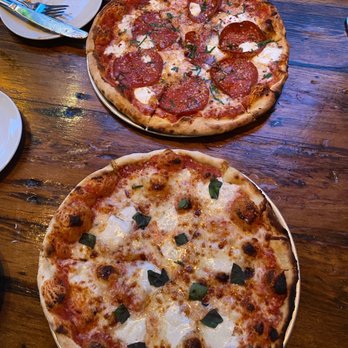 Coppa Enoteca - Salsiccia Pizza and Margherita Pizza - Italian Near Me - Boston, Massachusetts