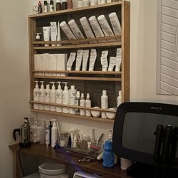 Baah Spa - Facial room with many products to meet all kinds of skin care issues