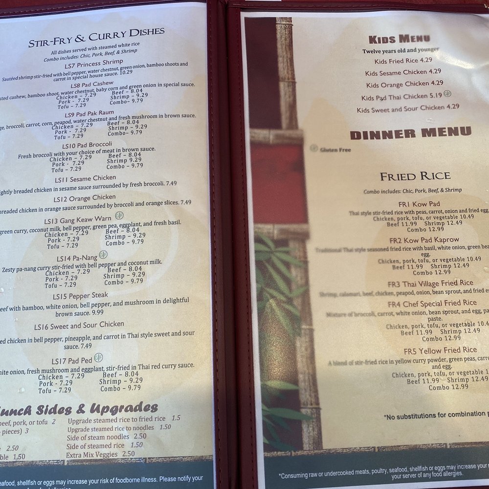 Menu 2022