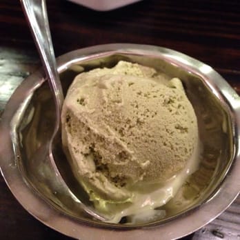 Osaka Ryu Gin - Complementary green tea ice cream -Love it, not too sweet and has the tangy n tart aftertaste of green tea, the way it should be - Japanese Near Me - Glen Rock, New Jersey
