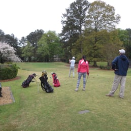 Teeing off on No. 10. Teeing off on No. 10.