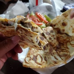 Beef fajita and white cheese quesadilla but man is there a whole lot more. Beef fajita and white cheese quesadilla but man is there a whole lot more.