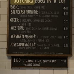 Boychik’s Bagels - Eggs in a cup menu