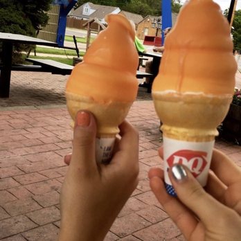 Dairy Queen Store - Orange creamsicle dipped cone - Fast Food Near Me - Topeka, Kansas