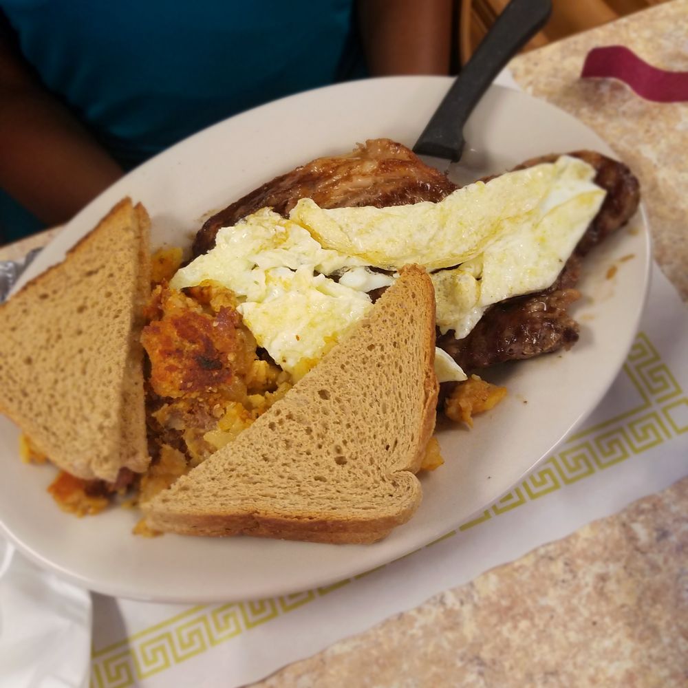 Joys Restaurant - Scrambled eggs, toast, home fries & steak - Breakfast & Brunch Near Me - Norwich, Connecticut