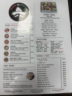 Menu photo 6 Tacos el Patron Cypress, TX Menu photo 6 Tacos el Patron Cypress, TX