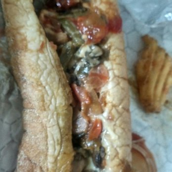 Phat Philly's Cheesesteaks - I already took a few bites lol. Veggie Philly with BBQ sauce on it. YUM-E!!! - Cheesesteaks Near Me - Tulsa, Oklahoma Phat Philly's Cheesesteaks - I already took a few bites lol. Veggie Philly with BBQ sauce on it. YUM-E!!! - Cheesesteaks Near Me - Tulsa, Oklahoma