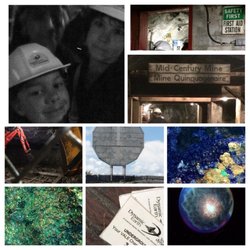 The Big Nickel - Experiencing the nickel mining tour. There is a post box for mail. We mailed a postcard.