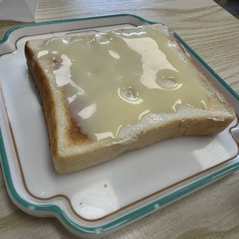 HK Cafe - A2 - Toast with Condensed Milk & Butter - Hong Kong Style Cafe Near Me - Honolulu, Hawaii