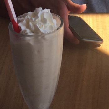 Smashburger - Peanut butter milkshake- they gave us the extra too! - Burgers Near Me - White Plains, New York Smashburger - Peanut butter milkshake- they gave us the extra too! - Burgers Near Me - White Plains, New York