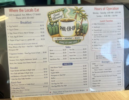 Menu photo 1 Phil’er Up Milford, CT Menu photo 1 Phil’er Up Milford, CT