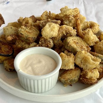 The Sun Dial Restaurant, Bar & View - Fried Calamari -- comes w/ fried pickles - New American Near Me - Atlanta, Georgia The Sun Dial Restaurant, Bar & View - Fried Calamari -- comes w/ fried pickles - New American Near Me - Atlanta, Georgia