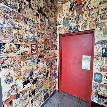 Bakudan Ramen - Entrance to bathroom collage - Ramen Near Me - San Antonio, Texas