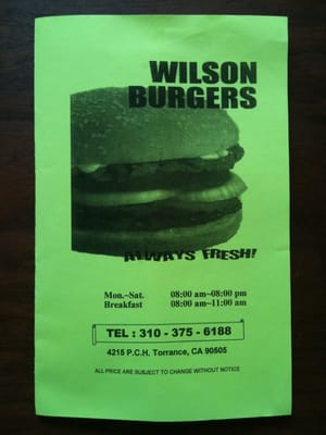Wilson Burgers by null