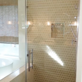 All Natural Stone - The mitered square pattern in the shower floor. Glass tile and floor tile in shower from All Natural Stone. - Building Supplies Near Me - Dublin, California All Natural Stone - The mitered square pattern in the shower floor. Glass tile and floor tile in shower from All Natural Stone. - Building Supplies Near Me - Dublin, California