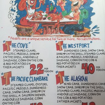 The Crab Pot - Part of the menu - Seafood Near Me - Seattle, Washington