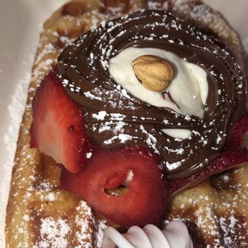 Little Gem Belgian Waffles - Very good croissant texture which I wasn't expecting. - Desserts Near Me - Berkeley, California
