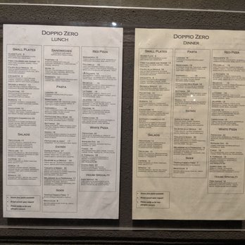 Doppio Zero Mountain View - Menu - Pizza Near Me - Mountain View, California