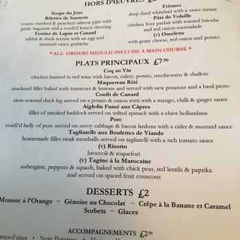 Pierre Victoire - Menu - French Near Me - Oxford, OXF