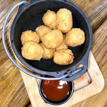 KOW Restaurant - Appetizer had cheese inside served with guava sauce - Comfort Food Near Me - Miami, Florida KOW Restaurant - Appetizer had cheese inside served with guava sauce - Comfort Food Near Me - Miami, Florida