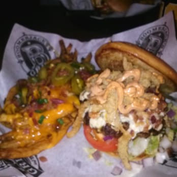 BoomerJack's Grill - My blue cheese bacon burger. - Burgers Near Me - Arlington, Texas BoomerJack's Grill - My blue cheese bacon burger. - Burgers Near Me - Arlington, Texas