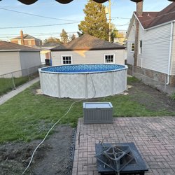 H&S Swimming Pools - 18 foot 52 inch above ground pool installation