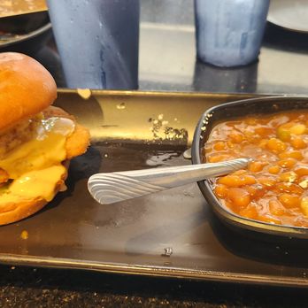The Hatch - The Veggie handheld and a side of baked beans - Southern Near Me - Roanoke, Virginia The Hatch - The Veggie handheld and a side of baked beans - Southern Near Me - Roanoke, Virginia