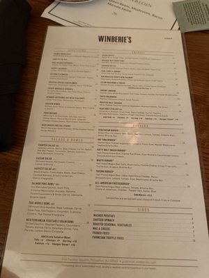 Menu photo 1 Winberie's Restaurant & Bar Princeton, NJ Menu photo 1 Winberie's Restaurant & Bar Princeton, NJ