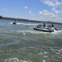 Jet skiing with Back Bay Adventures! Jet skiing with Back Bay Adventures!