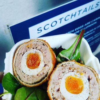 Scotchtails - Dont get the dressing for the salad, it's vinegary and ruins the Scottish egg. - Street Vendors Near Me - London, XGL Scotchtails - Dont get the dressing for the salad, it's vinegary and ruins the Scottish egg. - Street Vendors Near Me - London, XGL