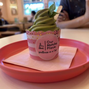 Our Matcha Place - Small Matcha Soft Serve (only available on weekends) vegan & gluten-free! - Coffee & Tea Near Me - Temecula, California Our Matcha Place - Small Matcha Soft Serve (only available on weekends) vegan & gluten-free! - Coffee & Tea Near Me - Temecula, California