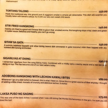 Wooden Spoon - The VEGGIE part of the menu... - Filipino Near Me - Makati, NCR