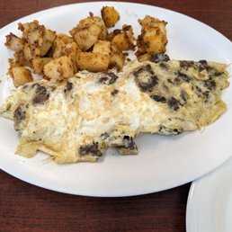 Mushroom and brie omelet Mushroom and brie omelet