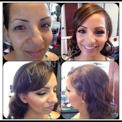 Makeup by Vanessa - Before and after. hair and makeup
